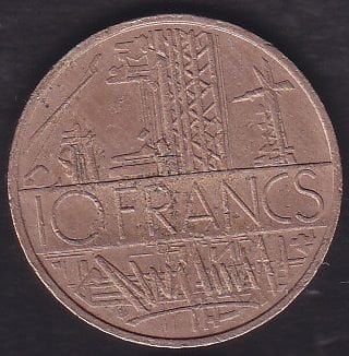 Fransa 10 Frank 1977