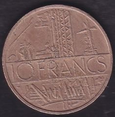 Fransa 10 Frank 1977