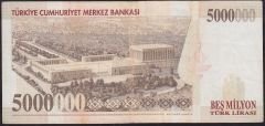 7.Emisyon 5 000 000 Lira D80 819614 Çok Temiz+