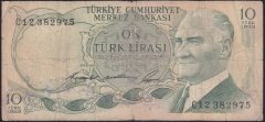 6.EMİSYON 1.TERTİP 10 LİRA C12 382975 HALİYLE