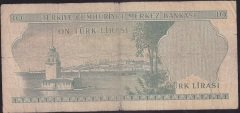 6.EMİSYON 1.TERTİP 10 LİRA C12 382975 HALİYLE