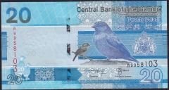Gambia 20 Dalasis 2023 Çil Pick 39c