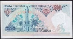 7.Emisyon 1.Tertip 500 Lira B12 233992 Çil