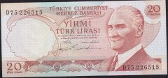 6.Emisyon 2.Tertip 20 Lira D75 226515 Çilaltı