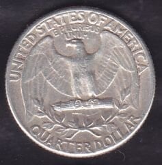 Amerika Çeyrek Dolar 1964 Gümüş