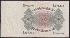 Almanya 5 Milyon Mark 1923 Çok Temiz ( R88)