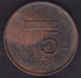 Hollanda 5 Cent 1982