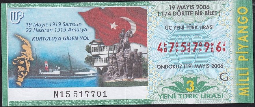2006 19 Mayıs Çeyrek Bilet - G Serisi