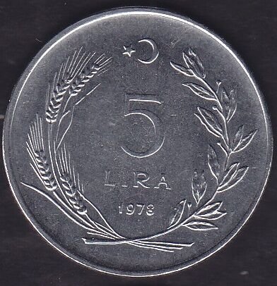 1978 Yılı 5 Lira