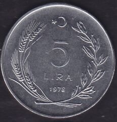 1978 Yılı 5 Lira