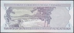 6.EMİSYON 1.TERTİP 5 LİRA E86 099789 ÇİLALTI