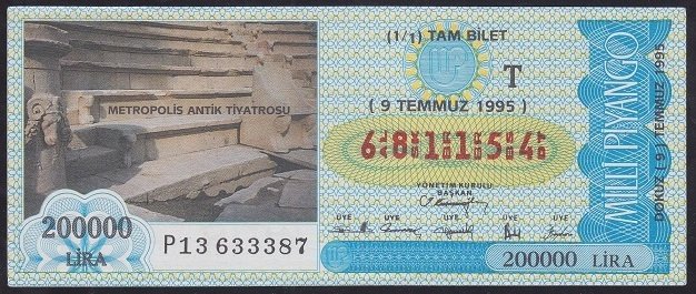 1995 9 TEMMUZ TAM BİLET