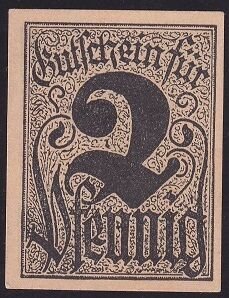 Almanya 2 Pfennig Notgeld 1920 Çil