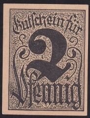 Almanya 2 Pfennig Notgeld 1920 Çil