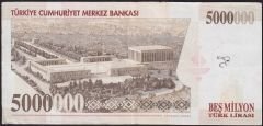 7.Emisyon 5 000 000 Lira J77 441377 Çok Temiz+