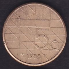 Hollanda 5 Gulden 1988
