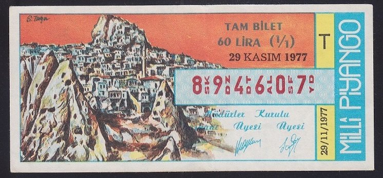 1977 29 KASIM TAM BİLET