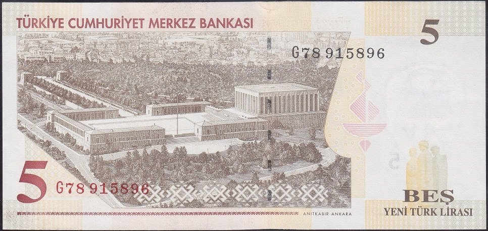 8.Emisyon 5 YTL G78 915896 Çilaltı