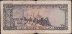 5.EMİSYON 2.TERTİP 500 LİRA K8 00185 TEMİZ