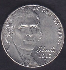 AMERİKA 5 CENT 2015 D