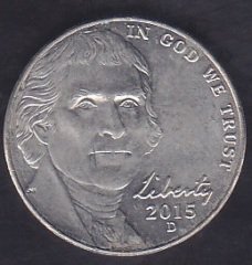 AMERİKA 5 CENT 2015 D