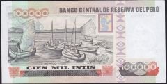 Peru 100000 Soles 1989 Çilaltı Çil Pick 145