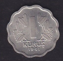 1941 YILI 1 KURUŞ ÇİLALTI ÇİL