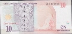 8.Emisyon 10 YTL C59 258081 Çil