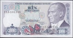 7.Emisyon 1.Tertip 1000 Lira E15 131335 Çil