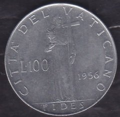 Vatikan 100 Lire 1956