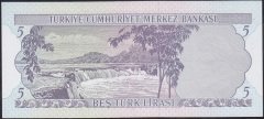 6.EMİSYON 1.TERTİP 5 LİRA D85 452928 ÇİLALTI