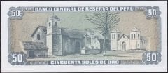 Peru 50 Soles De Oro 1977 Çil Pick113