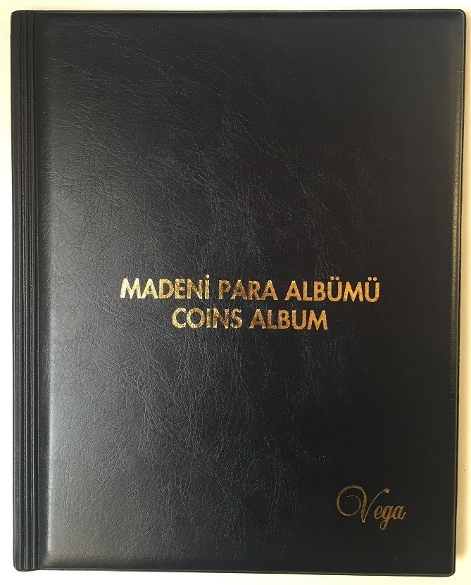 VEGA MADENİ PARA ALBÜM ( LACİVERT ) 200 ADET KAPAMA KAPASİTELİ eski para