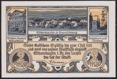 Almanya 2 Mark Notgeld 1922 Çil