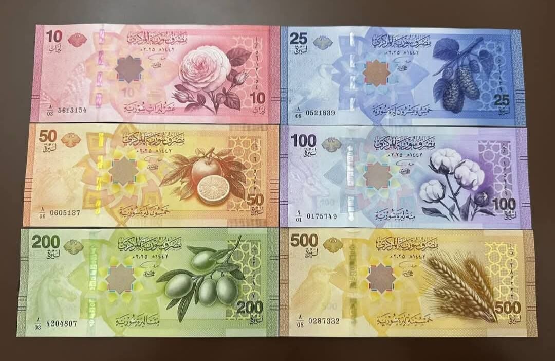 Suriye Para Seti 10-25-50-100-200-500 Pound Çil