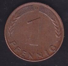Almanya 1 Pfennig 1970 D