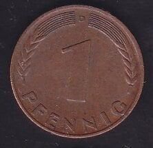 Almanya 1 Pfennig 1970 D