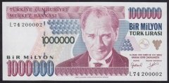 7.EMİSYON 2.TERTİP 1 000 000 LİRA L74 200002 ÇİLALTI ÇİL BLOK RADAR