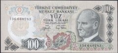 6.Emisyon 2.Tertip 100 Lira I36 640783 Çilaltı