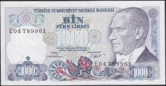 7.Emisyon 1.Tertip 1000 Lira E04 789961 Ççt Çilaltı