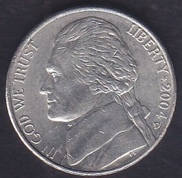 AMERİKA 5 CENT 2004 D