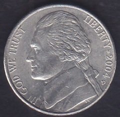 AMERİKA 5 CENT 2004 D