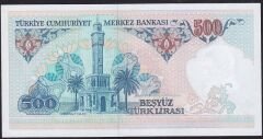7.Emisyon 1.Tertip 500 Lira A68 187305 Çilaltı Çil
