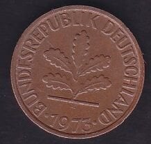 Almanya 1 Pfennig 1973 F
