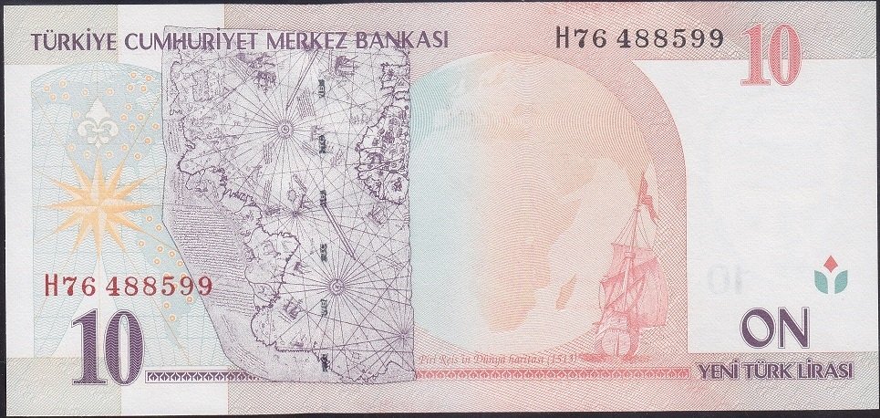 8.Emisyon 10 YTL H76 488599 Çilaltı Çil