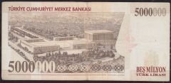 7.Emisyon 5 000 000 Lira F76 962694 Çok Temiz