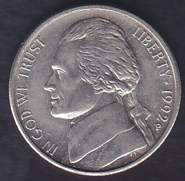 AMERİKA 5 CENT 1992 P