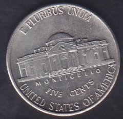 AMERİKA 5 CENT 1992 P