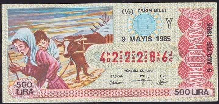 1985 9 Mayıs Yarım Bilet - Y Serisi