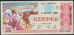 1985 9 Mayıs Yarım Bilet - Y Serisi